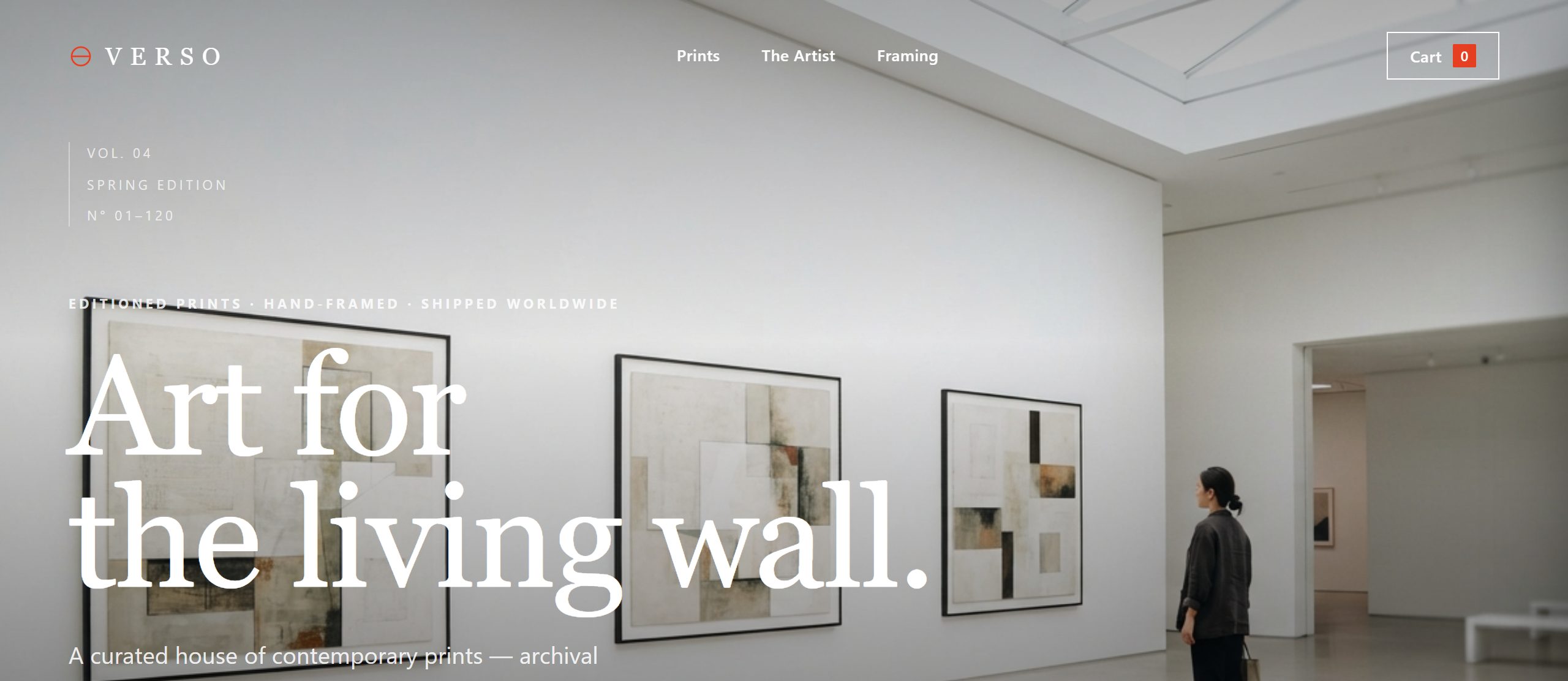Verso Gallery template preview